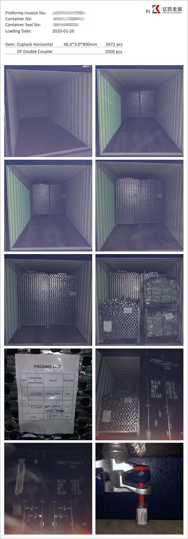 Sistem perancah cuplock dicat ledger horizontal