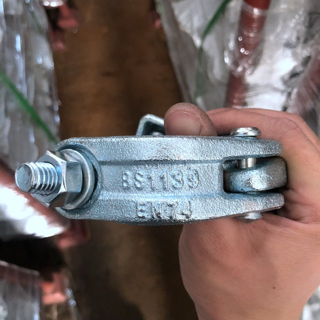 Drop Forged BS1139 EN74 Galvanis Scaffolding Swivel Coupler