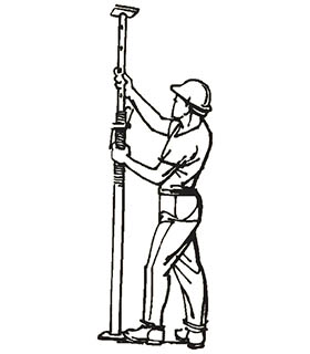 Adjuest tabung bagian dalam ke perkiraan ketinggian yang diinginkan