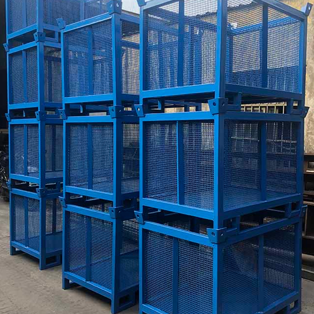 Aksesoris Perancah Penyimpanan Palet Baja Dicat