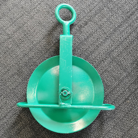 Aksesori perancah pelapis bubuk porselen roda gin