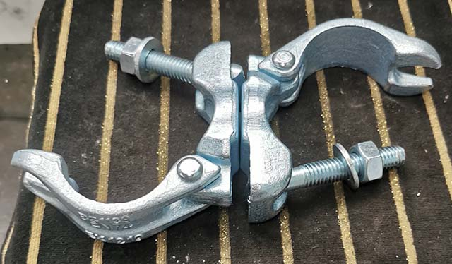 Drop scaffold scaffold galvanized rwivel coupler