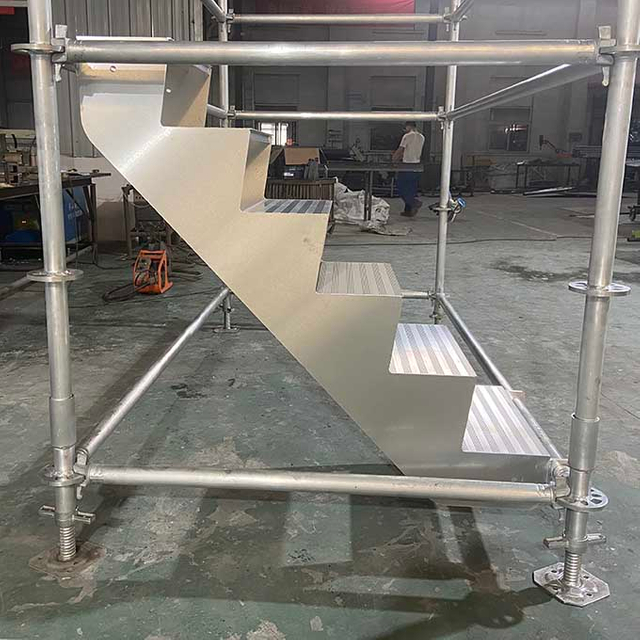 Aluminium Ringlock Scaffolding Stair 1.2m*1.0m Tinggi
