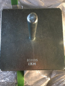BS1139 EN74 Plat Basis Bulat Bulat Perancah Berlapis Seng
