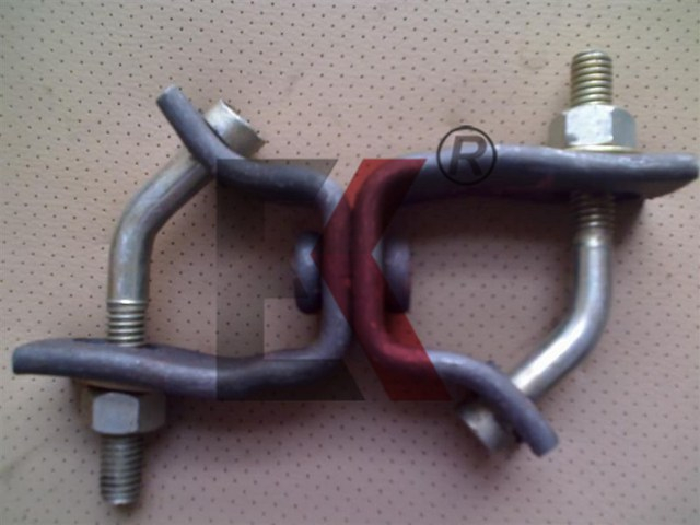 Scaffolding ditekan brazil ganda swivel coupler