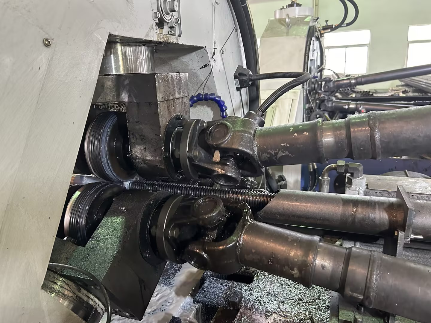 Penggulungan benang pipa baja 