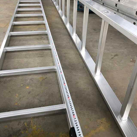 Aluminium Scaffolding Multi Purpose Lipat Langkah Lurus Tangga Lurus