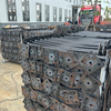 Scaffolding hitam jack dasar sekrup padat disesuaikan 