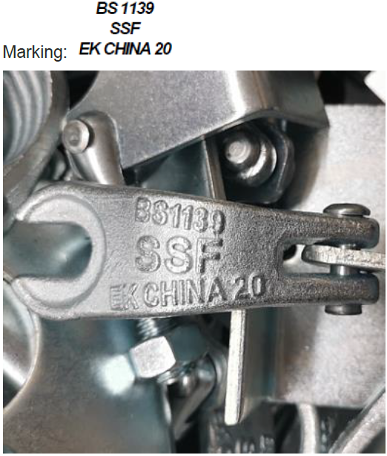 Coupler penahan papan DF 0,62kg