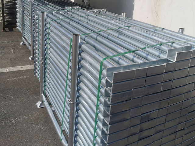 Transom perancah cuplock galvanis