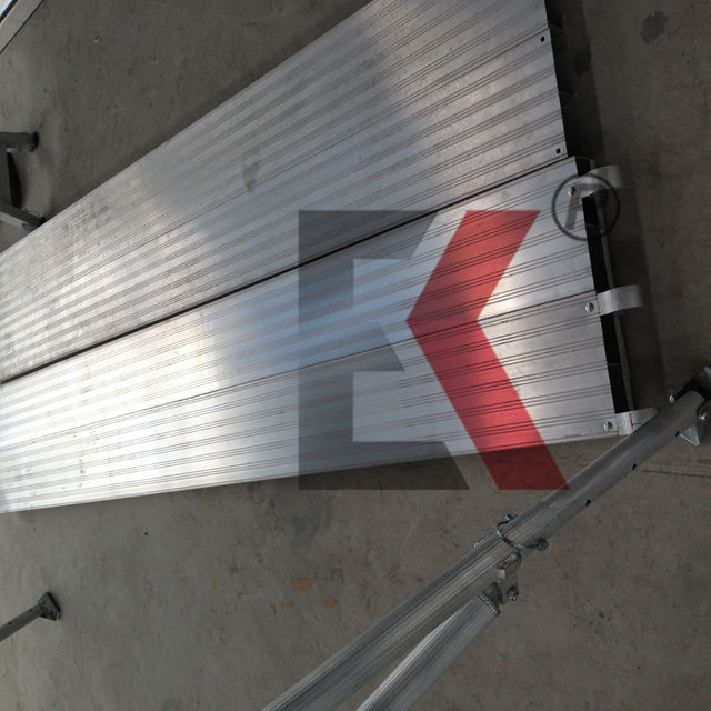 Aluminium scaffold plank perancah deck logam dan papan jalan untuk dijual
