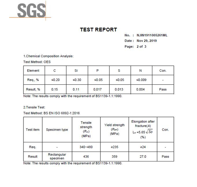 Tabung perancah SGS 02
