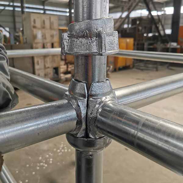 Langkah instalasi perancah cuplock