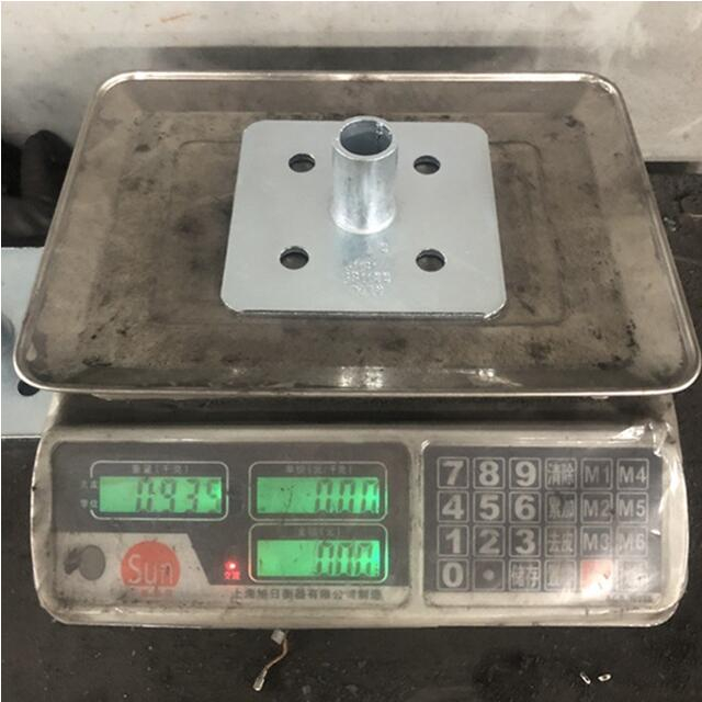 BS1139 Galvanis 6mm ketebalan perancah pelat dasar jack